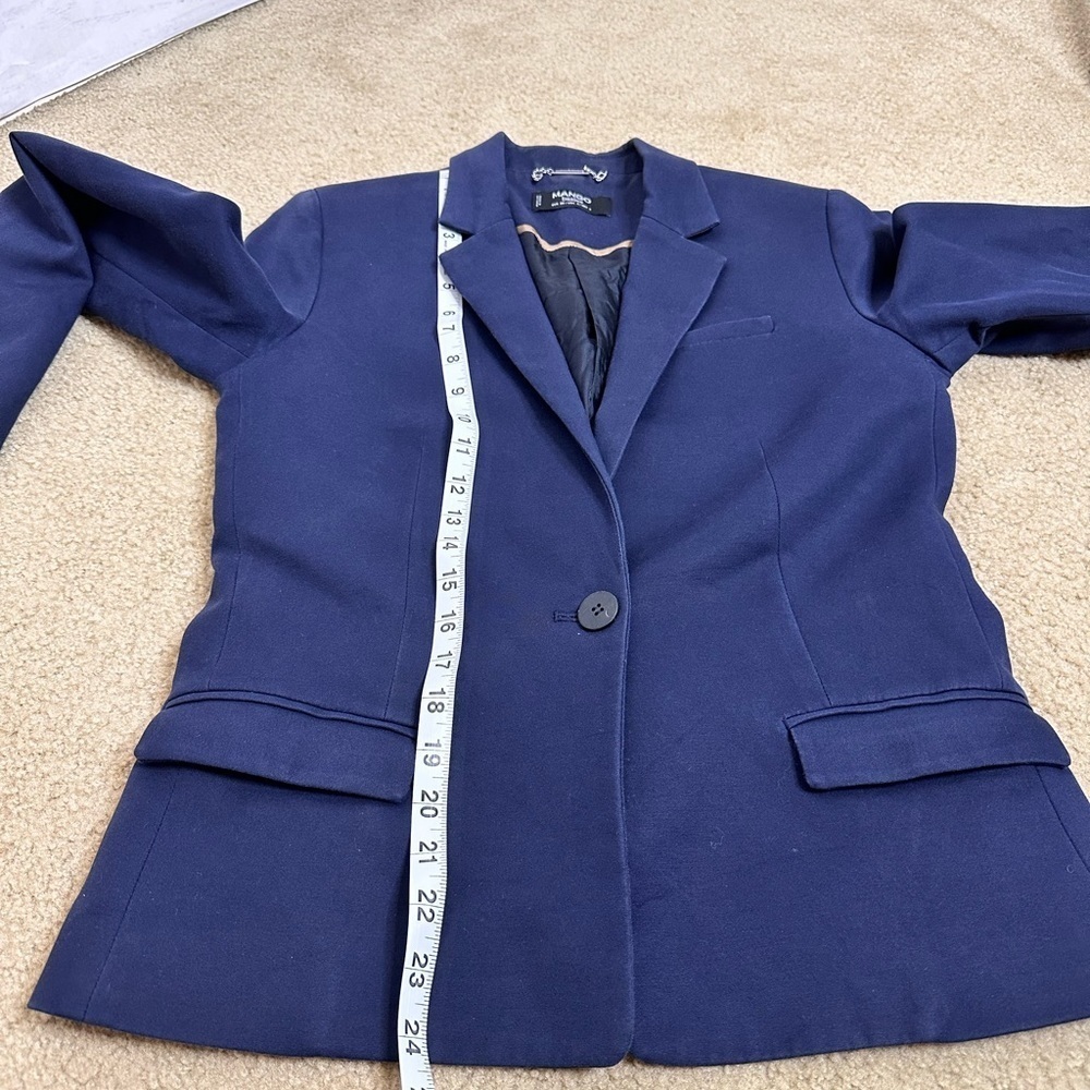 Mango Basic One Button Suit Size 4 - image 6